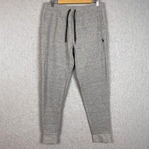 Polo Ralph Lauren Mens M Grey Double Knit Jogger Pant